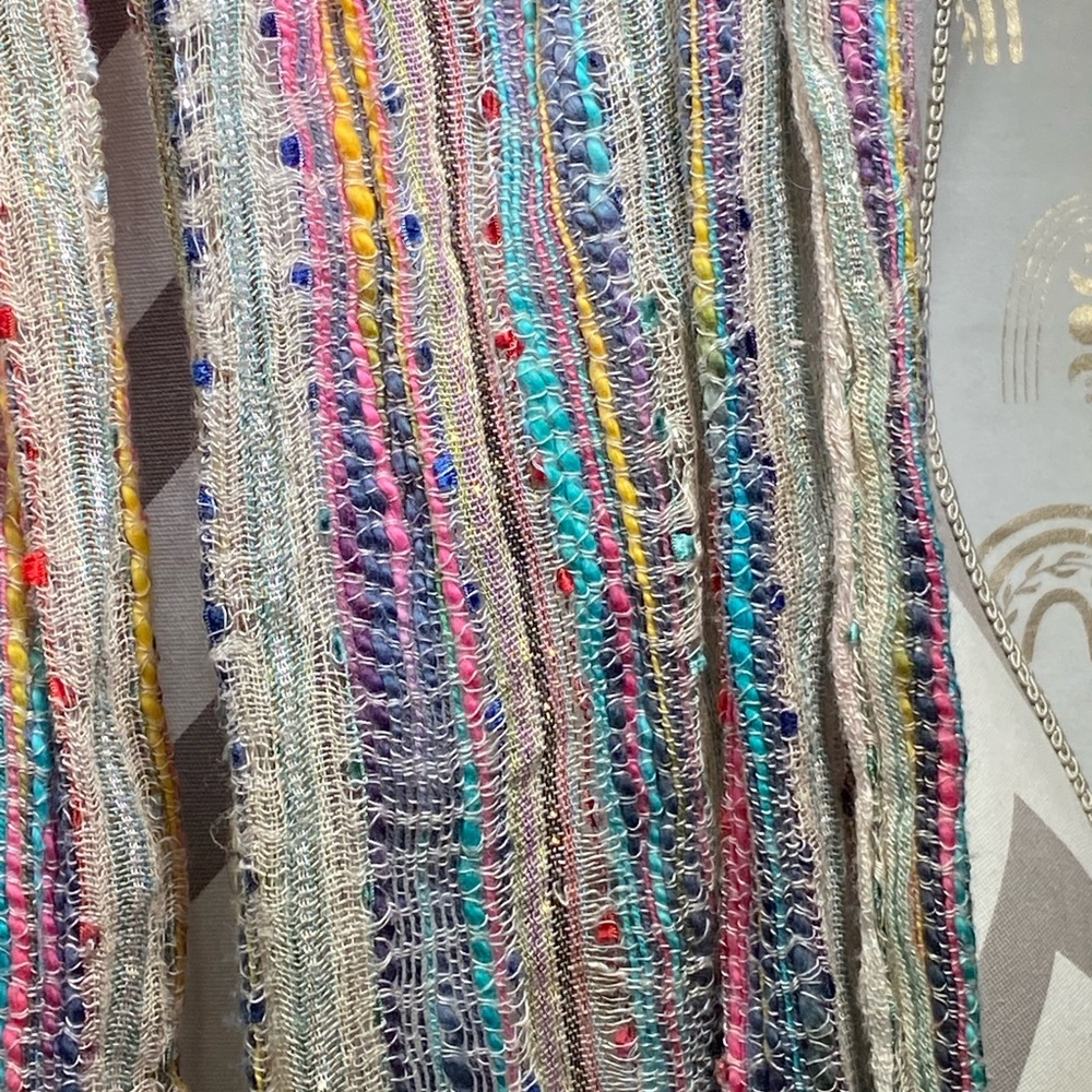 Multicolor Fringe Scarf - Picture 2 of 5